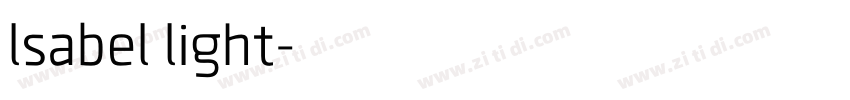 lsabel light字体转换